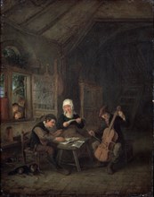 'Rural Musicians', 1645. Artist: Adriaen van Ostade