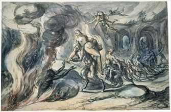 'Eurydice in Hell', early 17th century.  Artist: Hermann Weyer