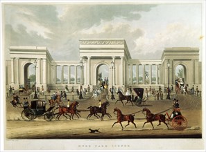 'Hyde Park Corner', 1828. Artist: Richard Rosenberg