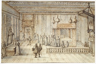 'The Chamber of King Louis XIV in Versailles', 1654. Artist: Jean le Pautre