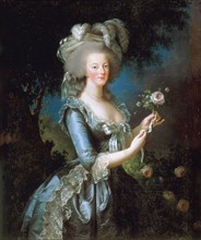 Marie Antoinette à la Rose', 1783.