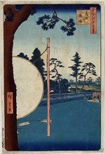The Horse Track at Takata (One Hundred Famous Views of Edo), 1856-1858.  Creator: Hiroshige, Utagawa (1797-1858).