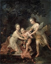 Children of Louis Philippe, duc d'Orléans', 18th century. Creator: Drouais, François-Hubert (1727-1775).