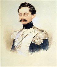 Portrait of Adolphe I, Duke of Nassau, Grand Duke of Luxembourg (1817-1905), 1840s. Creator: Daffinger, Moritz Michael (1790-1849).