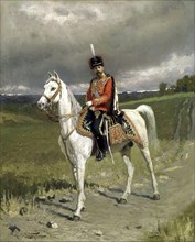 Portrait of Emperor Nicholas II (1868-1918), 1907.  Creator: Makovsky, Alexander Vladimirovich (1869-1924).