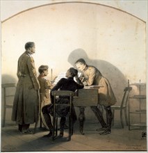 At the Piano', 1855. Creator: Timm, Vasily (George Wilhelm) (1820-1895).