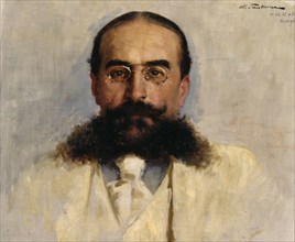 Portrait of Vladimir I. Nemirovich-Danchenko (1858-1943), 1899.  Creator: Galkin, Ilya Savvich (1860-1915).