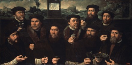 Group Portrait of the Amsterdam Shooting Corporation', 1561. Creator: Jacobsz, Dirck (ca. 1497-1567).