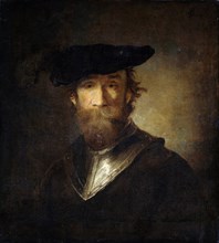 An Old Soldier in a Black Beret', 17th century. Creator: Paudiss, Christopher (1630-1666).