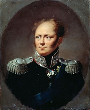 Portrait of the Emperor Alexander I', (1777-1825), 19th century.  Creator: Molinari, Alexander (1772-1831).