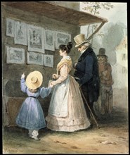 At the seller of engravings', 1831. Creator: Bellangé, Hippolyte (1800-1866).