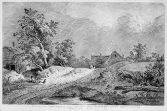 Wheat Field', 1772. Creator: Boissieu, Jean-Jacques, de (1736-1810).