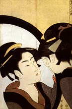A Beauty Before the Mirror', c1793. Creator: Utamaro, Kitagawa (1753-1806).