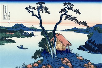 Lake Suwa in the Shinano province', 1830-1833.  Creator: Hokusai, Katsushika (1760-1849).