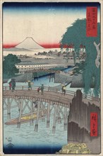 Ichikobu Bridge, 1858. Creator: Hiroshige, Utagawa (1797-1858).