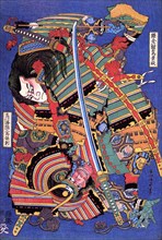 The Warrior Kengoro.  Creator: Hokusai, Katsushika (1760-1849).