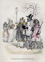 Women's Freedom of Dress, 1840s.  Creator: Grandville, Jean-Jacques (1803-1847).