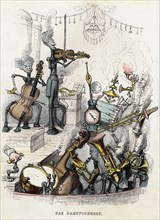 Steam Concert, 1844.  Creator: Grandville, Jean-Jacques (1803-1847).