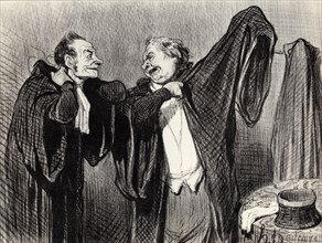 Under Colleagues, 1845-1848.  Creator: Daumier, Honoré (1808-1879).