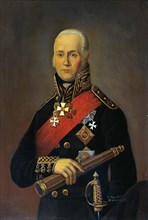 Portrait of the Admiral Fyodor Fyodorovich Ushakov (1745?1817), 1912.  Creator: Bazhanov, Pyotr Nikolaevich (1851-1913).