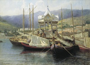 Yalta Harbour', 1890. Creator: Myasoedov, Grigori Grigoryevich (1834-1911).