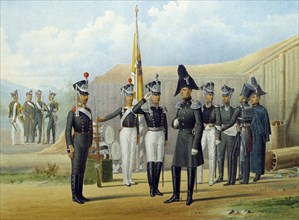 Imperial Life-Guards Sapper Battalion, 1812.  Creator: Anonymous.
