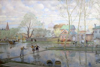 Spring', 1921. Creator: Kustodiev, Boris Michaylovich (1878-1927).