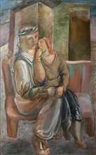 Sailor with Girl', 1920s. Creator: Pakulin, Vyacheslav Vladimirovich (1900-1951).