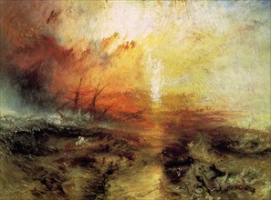 The Slave Ship (Slavers Throwing overboard the Dead and Dying, Typhon Coming On), 1840.  Creator: Turner, Joseph Mallord William (1775-1851).