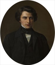Portrait of the poet  Vladimir Zhemchuzhnikov', (1830-1884), 1854. Creator: Gorbunov, Kirill Antonovich (1822-1891).