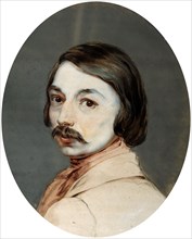 Portrait of the author Nikolai Gogol', (1809-1852), end 1830s. Creator: Gerin, Jean (1778-after 1827).