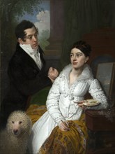 Portrait of Princess Alexandra and Prince Aleksey Lobanov-Rostovsky', 1814. Creator: Borovikovsky, Vladimir Lukich (1757-1825).