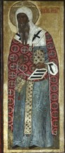 Saint Isaiah of Rostov, 16th century.  Creator: Russian icon.