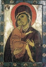 The Virgin of Belozersk, early 13th century. Creator: Russian icon.