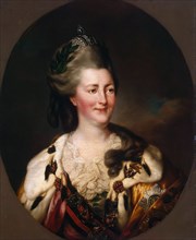 Portrait of Empress Catherine II', (1729-1796), 1782.  Creator: Brompton, Richard (1734-1783).