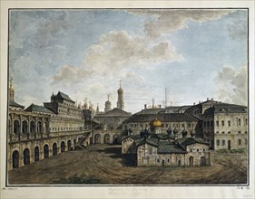 View of the Terem Palace in Moscow, 1800-1810.  Creator: Alexeyev, Fyodor Yakovlevich (1753-1824).