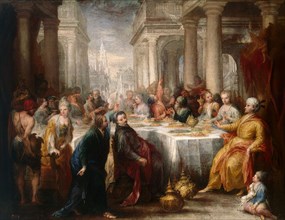 The Feast of Belshazzar', 1705. Creator: Celesti, Andrea (1637-1712).