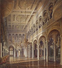 Interiors of the Small Hermitage, The Pavilion Hall, middle of the 19th century. Creator: Kolb, Alexander Chrisophorovich (1819-1887).