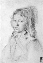 Portrait of the King Louis XIV (1638?1715) as a Child, 1644.  Creator: Mellan, Claude (1598-1688).