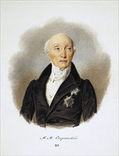 Portrait of the Secretary of State and reformers Count Michail Speransky, (1772-1839), 1839.  Creator: Reimers, Ivan Ivanovich (1818-1868).
