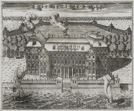 The Mansion of Prince Alexander MenshikovAlexander Danilovich Menshikov, 1717.  Creator: Rostovtsev, Alexei Ivanovich (1670s-1730s).