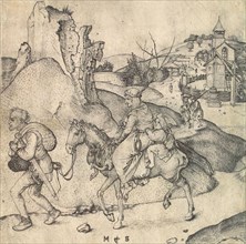 Peasant Family Going to the Market, between 1473 and 1475.  Creator: Schongauer, Martin (ca. 1445/50-1491).