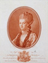 Portrait of Princess Yekaterina Romanovna Vorontsova-Dashkova (1743-1810), 1777.  Creator: Skorodumov, Gavriil Ivanovich (1755-1792).