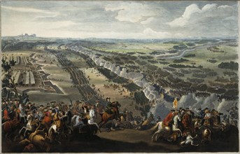 The Battle of Poltava on 27th June 1709, after 1724.  Creator: Martin, Pierre-Denis II (1663-1742).