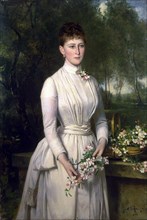 Portrait of Grand Duchess Elizaveta Fyodorovna', (1864?1918), 1885.  Creator: Sohn, Carl Rudolph (1845-1908).