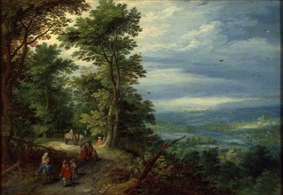 Edge of the Forest (The Flight into Egypt)', 1610.  Creator: Brueghel, Jan, the Elder (1568-1625).