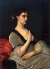 Portrait of Princess Elizabeth Vorontsova-Dashkova', 1873. Creator: Cabanel, Alexandre (1823-1889).