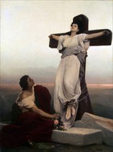 Christian Martyr on the Cross', (Saint Julia), 1865. Creator: Max, Gabriel Cornelius, Ritter von (1840-1915).