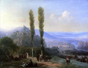 View of Tiflis', 1869.  Creator: Aivazovsky, Ivan Konstantinovich (1817-1900).