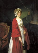 Portrait of the Actress and Singer, Countess Praskovya Sheremetyeva ', (Zhemchugova) (1768-1803), 18 Creator: Argunov, Nikolai Ivanovich (1771-after 1829).